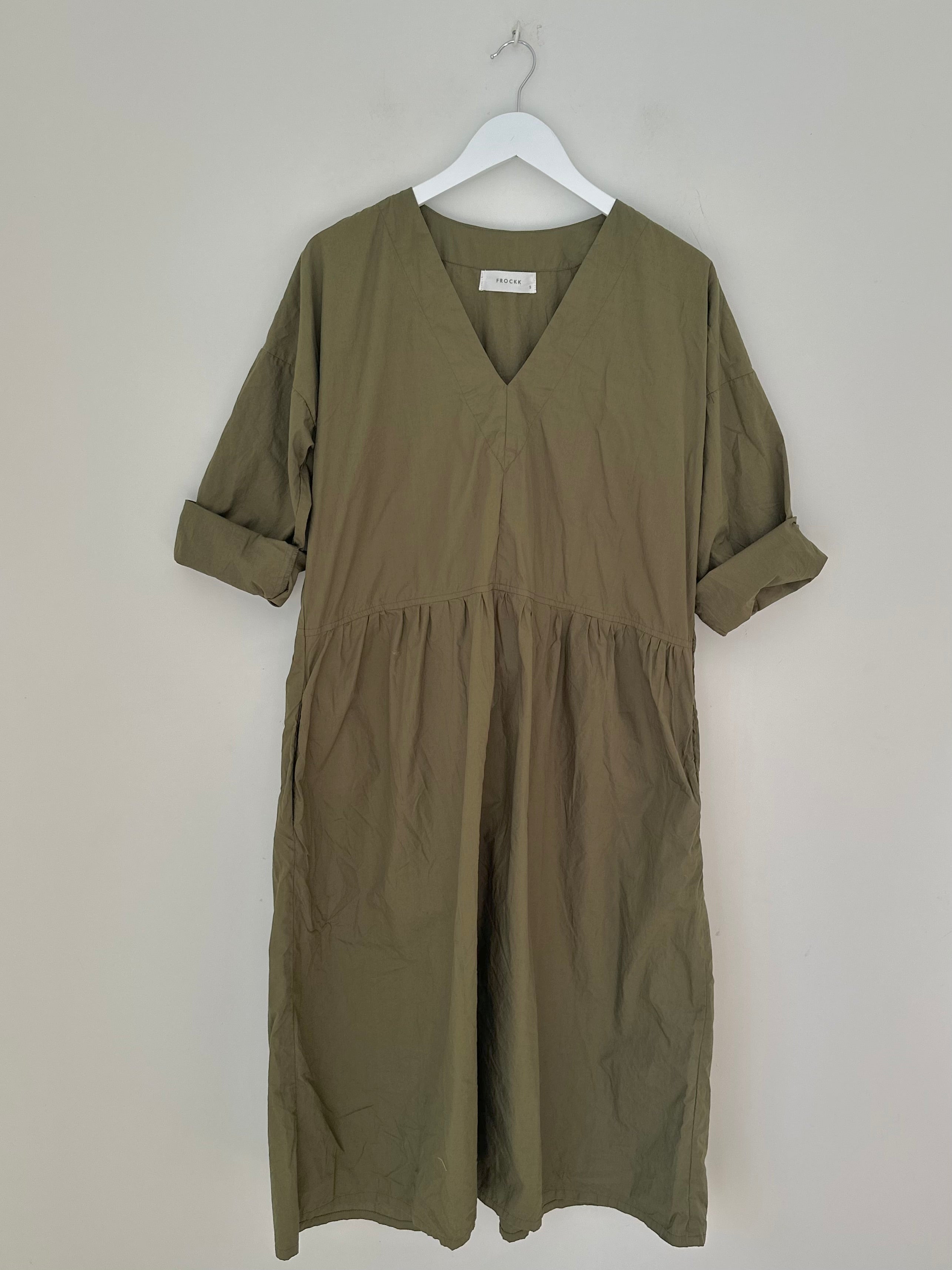 paige dress - army cotton - Image 6