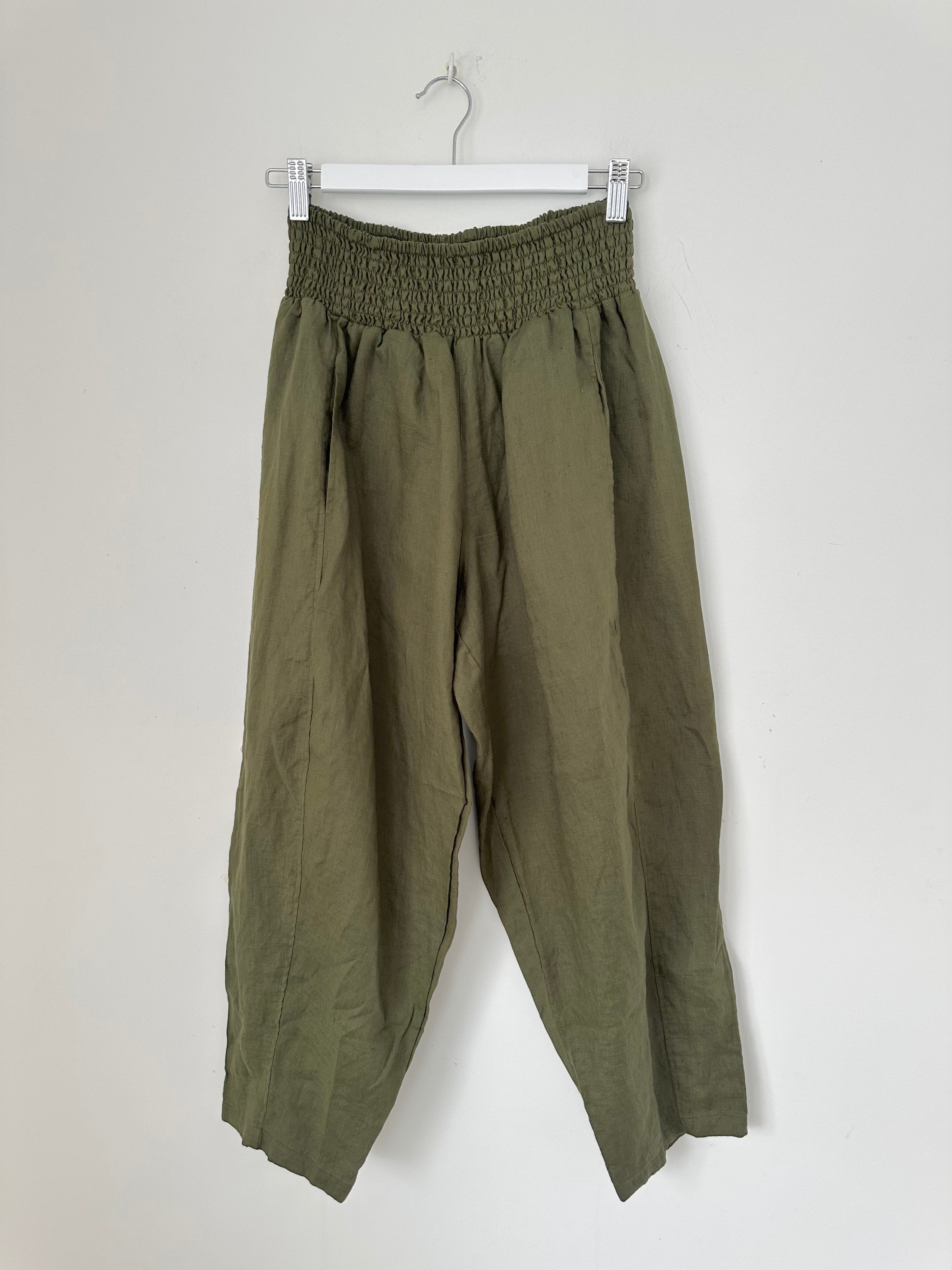 frankie pants - army linen - Image 5